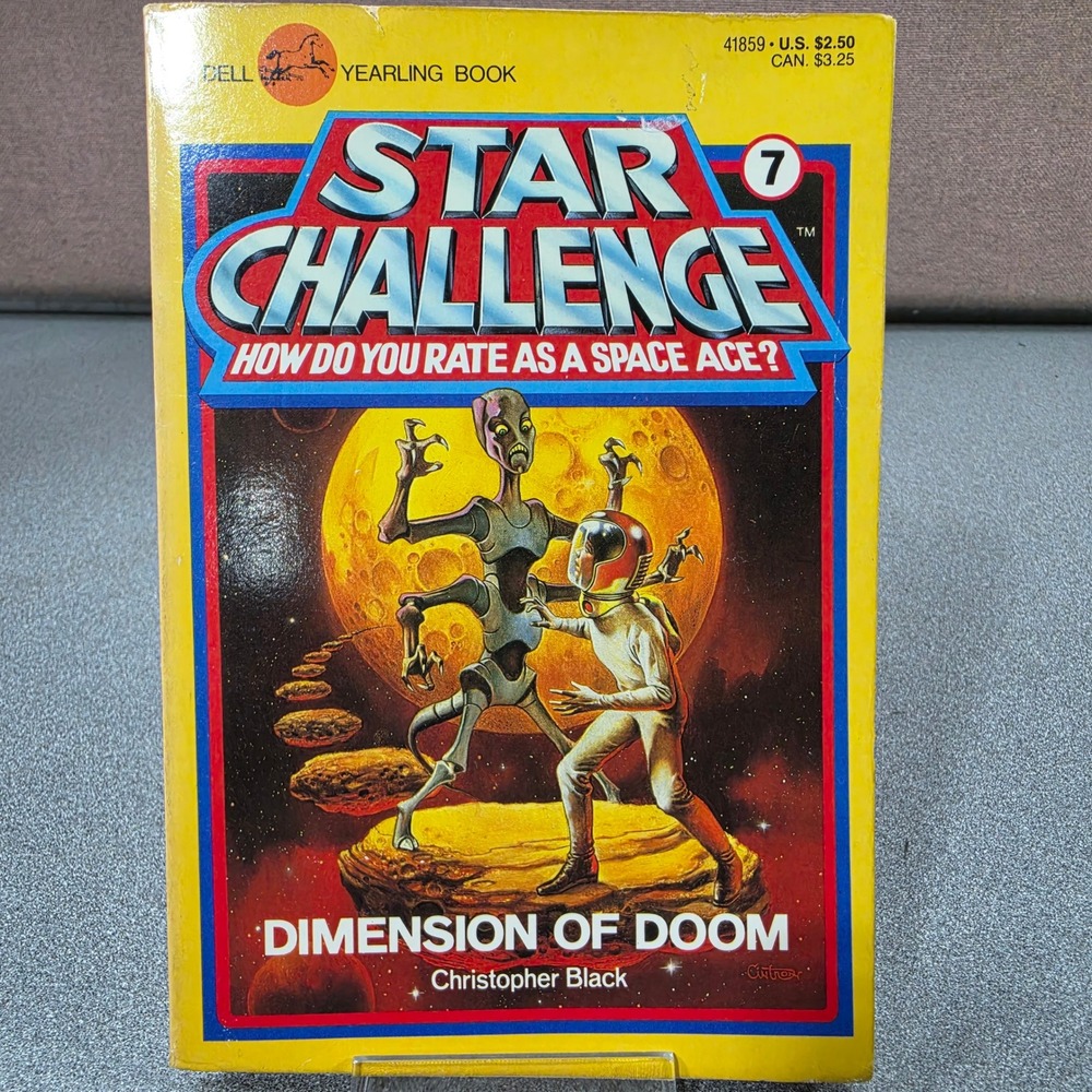 Dell Star Challenge 7 Dimension of Doom Yellow Good 1985 First Printing